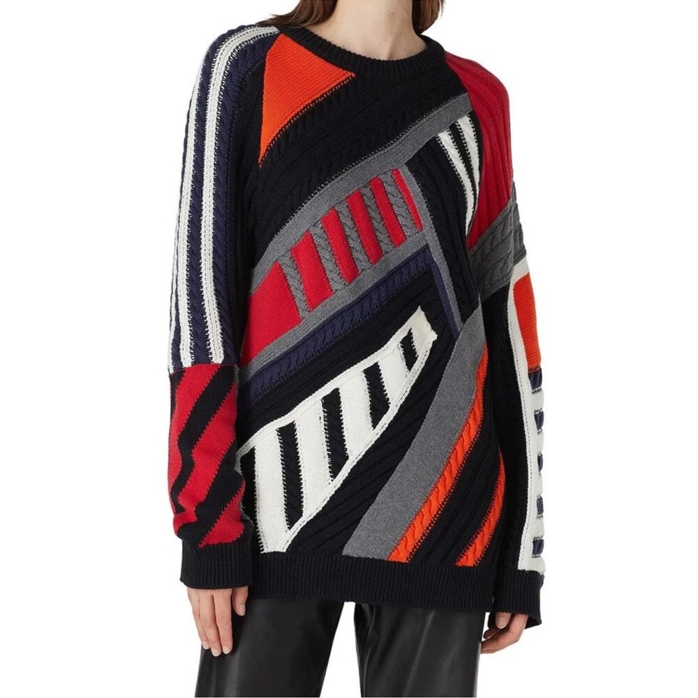 Koche Patchwork Oversized Sweater